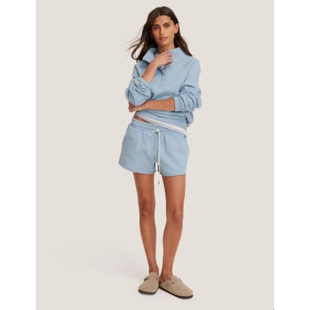 Parke x Target  Women Mid-Rise Pull-On Sweatshorts Light Blue 1X NWT